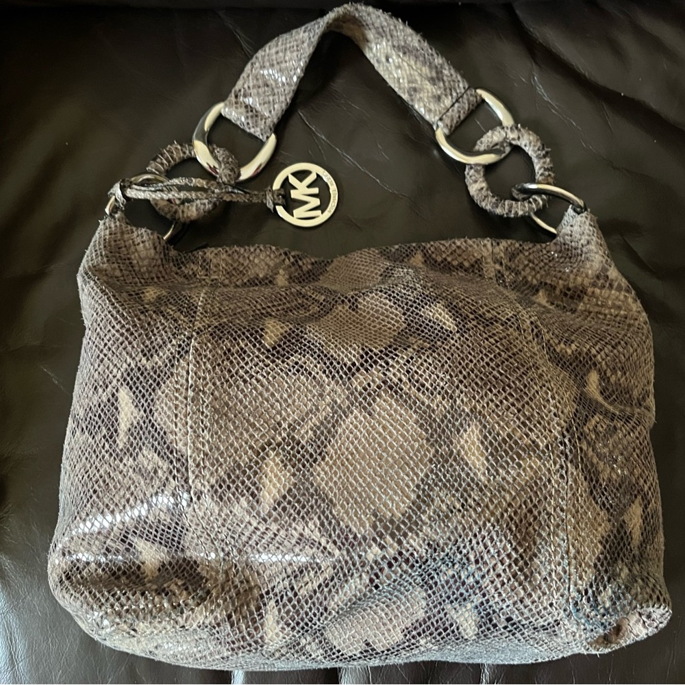 Women’s Michael Kors Python Pattern Handbag - image 1
